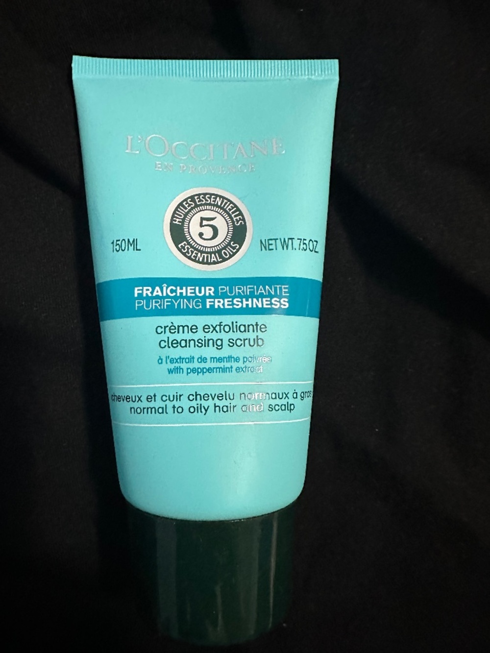 L'Occitane Purifying Freshness Cleansing Scalp Scrub 150ml NEW
